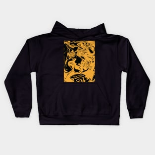 golden suminagashi Kids Hoodie